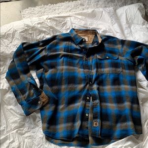 XXL Black and Blue Flannel - Great Fit!